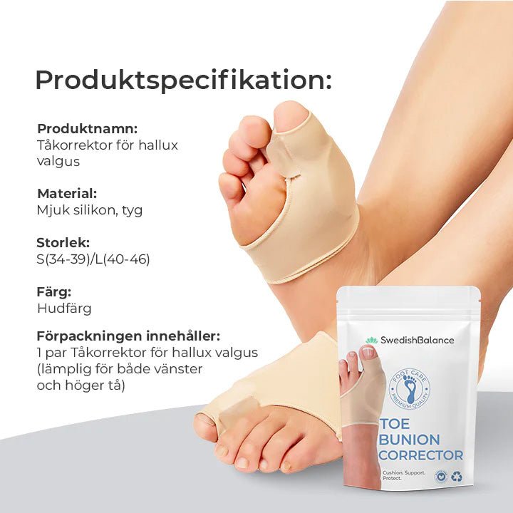 Hallux valgus-korrigerare - swedishbalance
